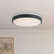 Yanis 15.13 inch Black Flush Mount Ceiling Light