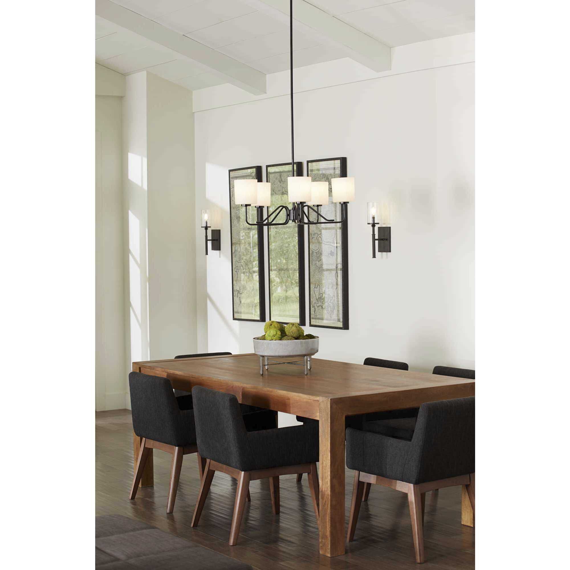 Gresham 1 Light Graphite Wall Bracket Wall Light, Design Series