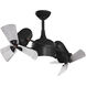Atlas Dagny-LK 38 inch Matte Black with Barnwood Tone Blades Ceiling Fan in Barn Wood