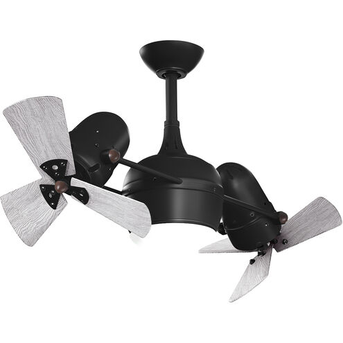 Atlas Dagny-LK 38 inch Matte Black with Barnwood Tone Blades Ceiling Fan in Barn Wood