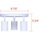 Rexton 3 Light White Track Lighting Ceiling Light