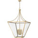 Montalcino 8 Light 32 inch Rubbed Brass Chandelier Ceiling Light