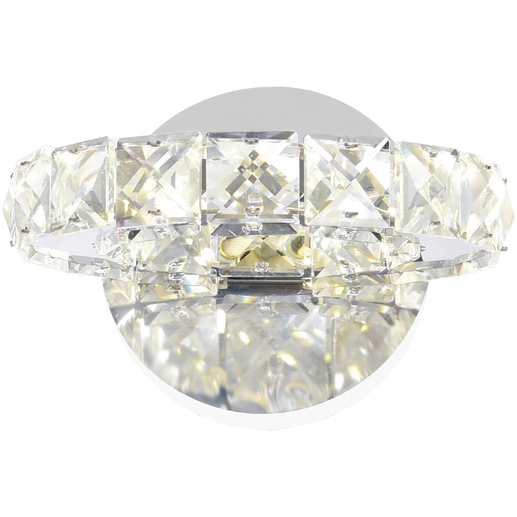 Ring LED 7 inch Chrome Wall Light