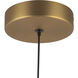 Alora Mood Arden LED 6 inch Brushed Gold Pendant Ceiling Light