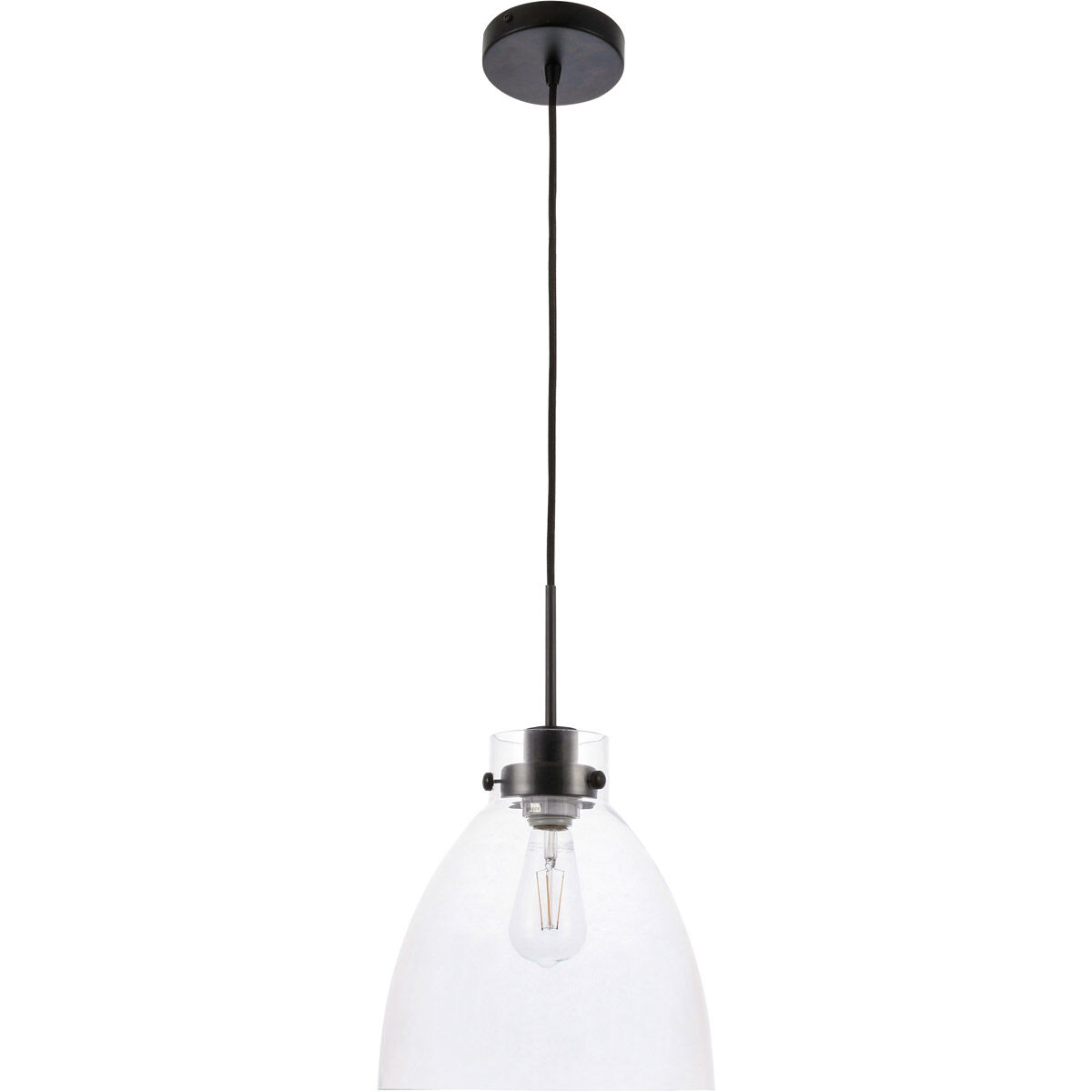 Frey 1 Light 11 inch Black Pendant Ceiling Light