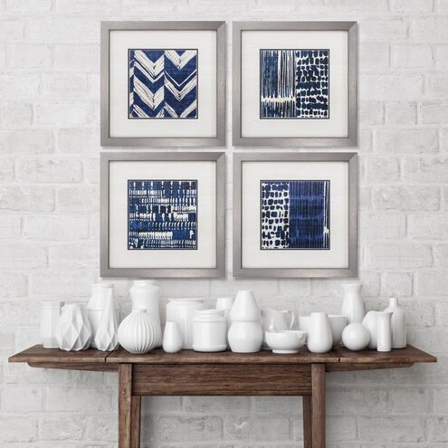 Abstract Blue Framed Art