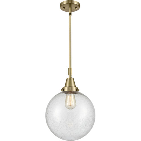Downtown Urban Beacon 1 Light 10 inch Antique Brass Mini Pendant Ceiling Light in Seedy