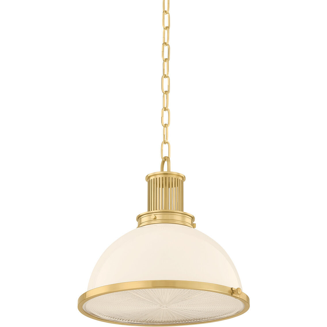 Pinesbridge 1 Light 14.5 inch Aged Brass Pendant Ceiling Light