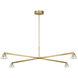 Sean Lavin Midrand LED 52 inch Hand-Rubbed Antique Brass Chandelier Ceiling Light