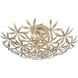 Flower Child 4 Light 22 inch Ambry Gold Flush Mount Ceiling Light