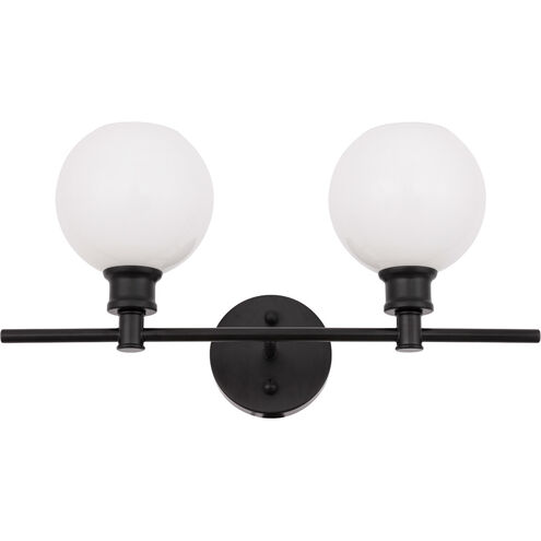 Syracuse 2 Light 19 inch Black Wall sconce Wall Light