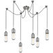 Thomas O'Brien Junio LED 9.5 inch Polished Nickel Pendant Ceiling Light in Clear Glass