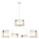 Corona 2 Light 11.75 inch White Pendant Ceiling Light, Convertible to Pendant, Semi-Flush Mount or Flush Mount