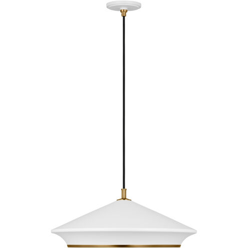 TOB by Thomas O'Brien Stanza 1 Light 24 inch Matte White Pendant Ceiling Light
