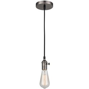 Socket 1 Light 3 inch Nickel Mini Pendant Ceiling Light