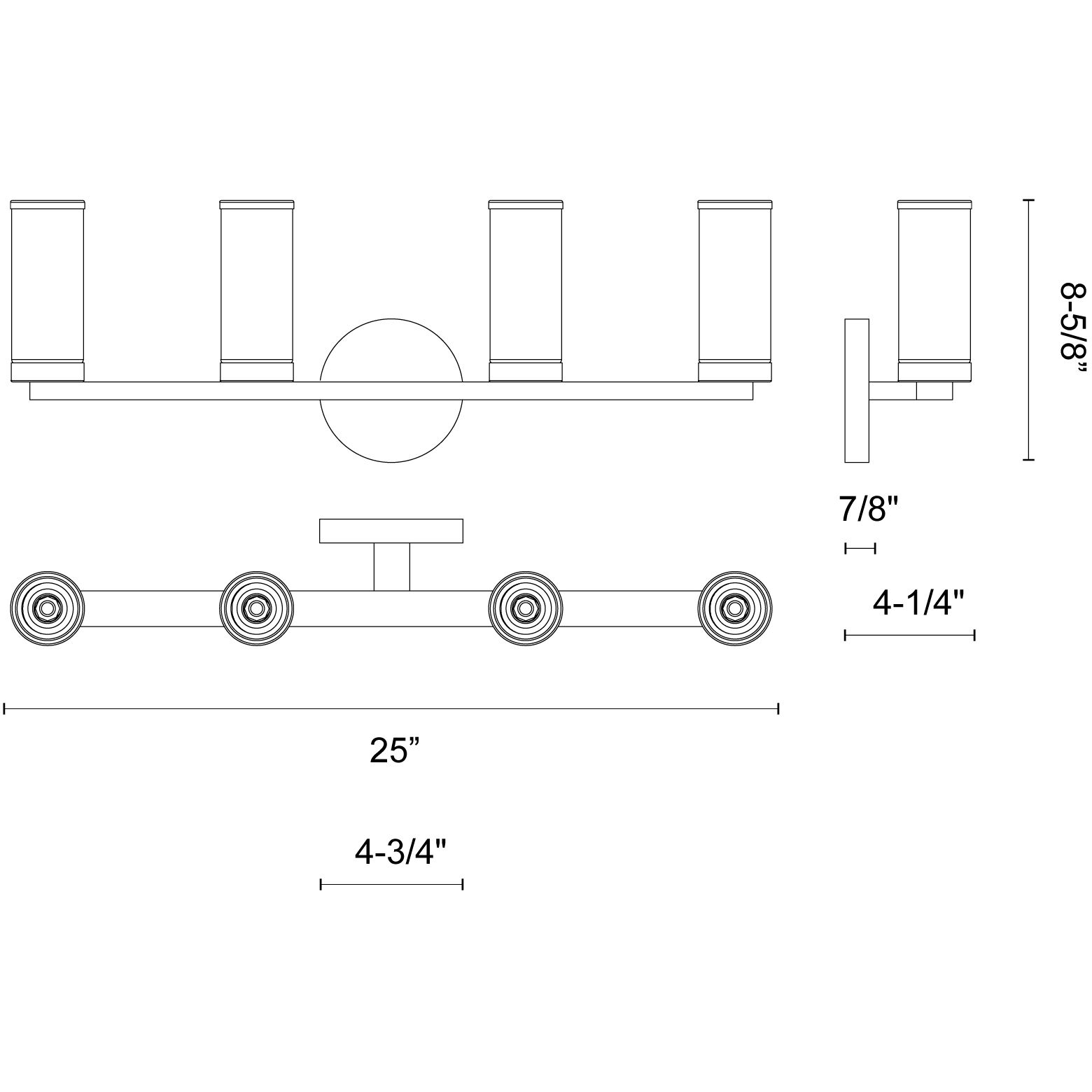 Revolve Wall/Vanity Light Wall Light in Urban Bronze