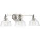 Singleton 3 Light 26.5 inch Brushed Nickel Bath Vanity Wall Light