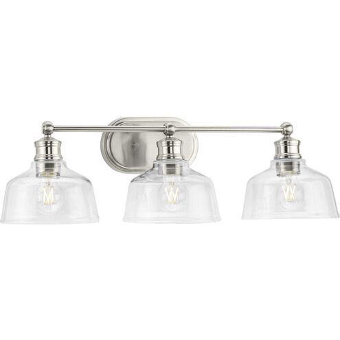 Singleton 3 Light 26.5 inch Brushed Nickel Bath Vanity Wall Light
