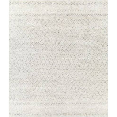 Zara 120 X 96 inch Light Gray Rug in 8 x 10, Rectangle