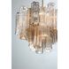 Addis 6 Light 19.75 inch Aged Brass Chandelier Ceiling Light in Tronchi Glass Autumn
