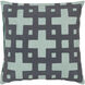 Layered Blocks 20 inch Medium Gray, Mint Pillow Kit