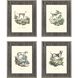 Animals Collection Gray Framed Art