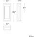 Elyse LED 12.38 inch Black Outdoor Wall Light in 12in.