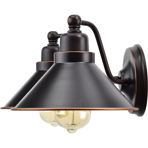 Bridgeview 2 Light 20 inch Mission Dust Bronze Wall Sconce Wall Light