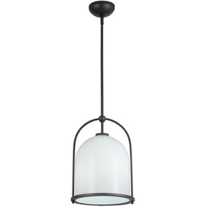 Dahlia 1 Light 11.5 inch Black Pendant Ceiling Light
