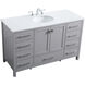 Irene 54 X 22 X 34 inch Grey Vanity Sink Set
