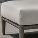Borneo 16.5 inch Dark Gray and Oyster White Outdoor Ottoman
