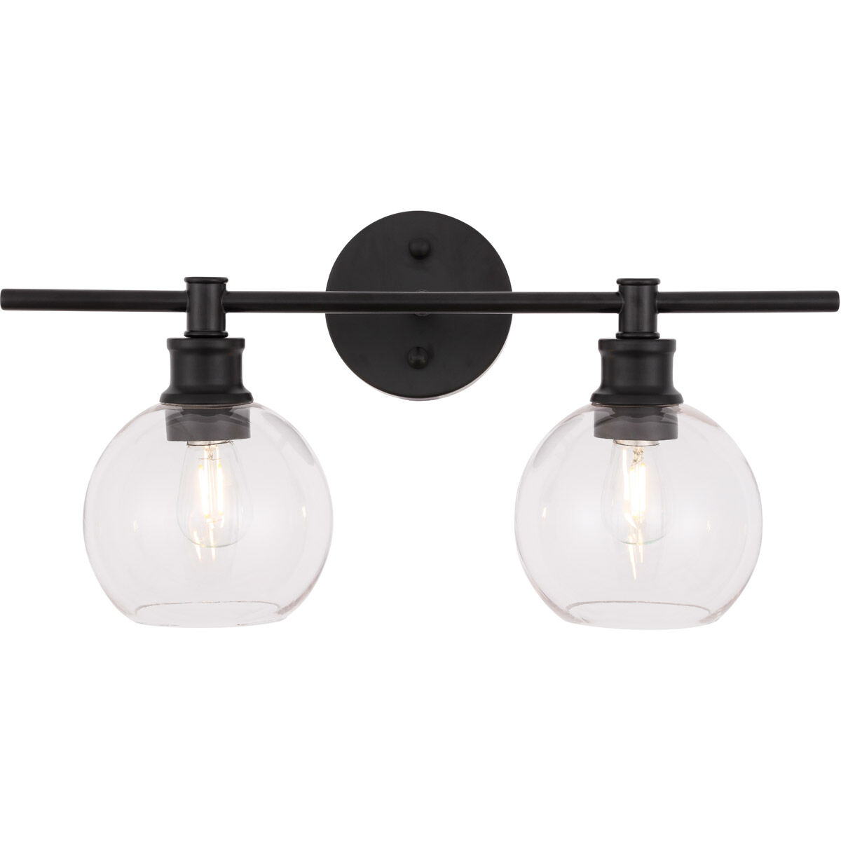 Syracuse 2 Light 19 inch Black Wall sconce Wall Light