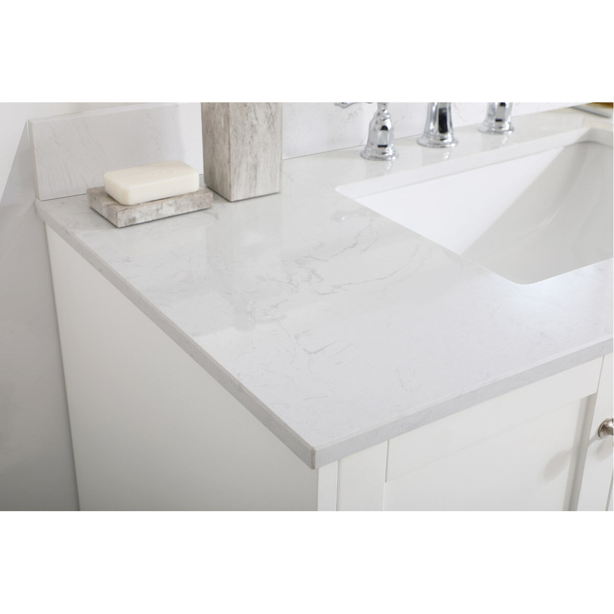 Sommerville 42 X 22 X 34 inch White Vanity Sink Set