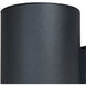 Chiasso LED 7.25 inch Textured Black Outdoor Wall