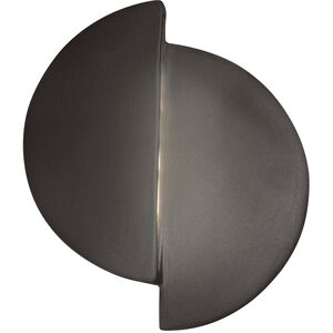 Ambiance LED 8 inch Gloss Grey ADA Wall Sconce Wall Light in Incandescent, Gloss Gray