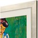 Figurative Collection Modern Silver Leaf Wood Framed Art