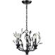 Circeo 3 Light 16 inch Silvered Bronze with Clear Chandelier Ceiling Light