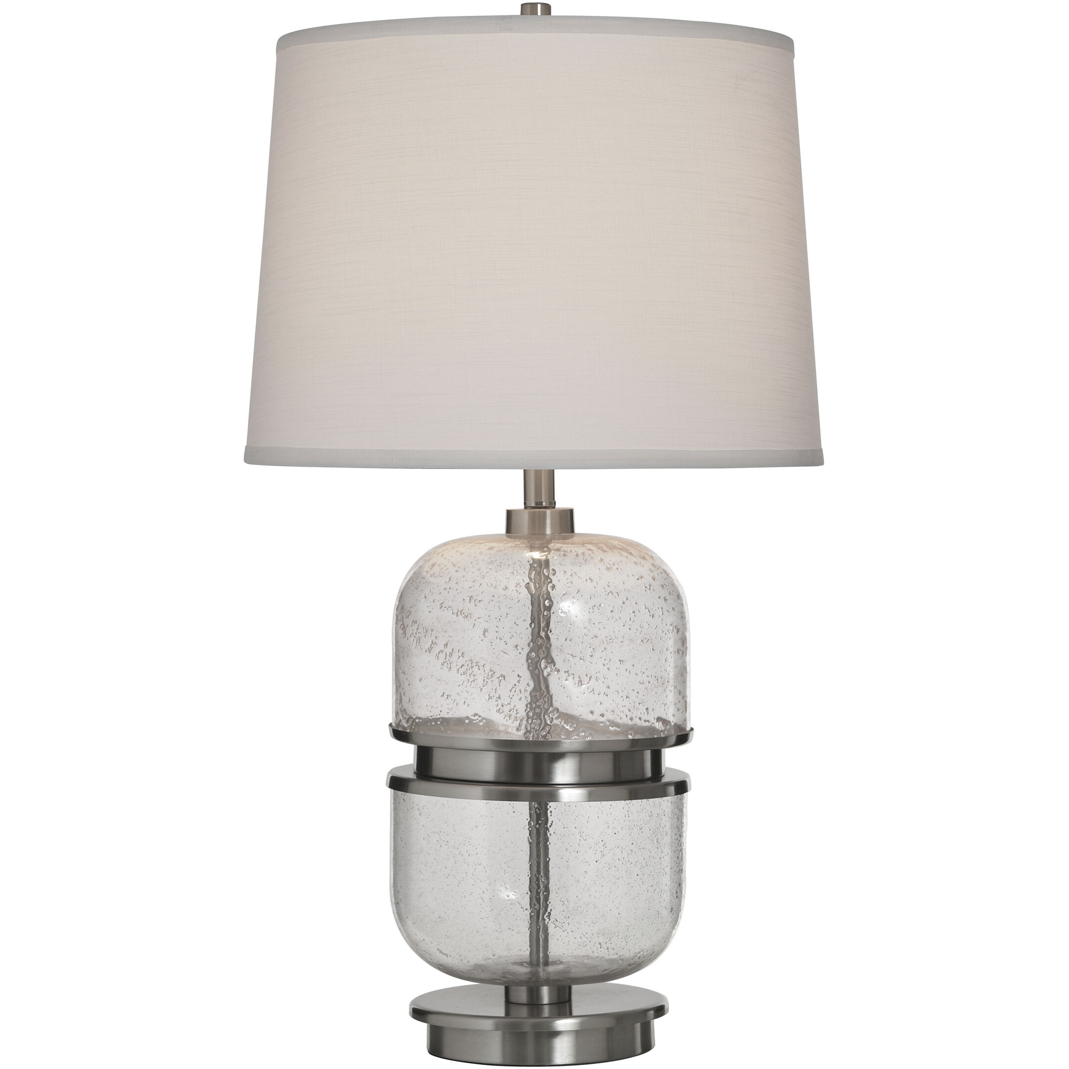 Cameron 33 inch 150.00 watt Clear Seeded Table Lamp Portable Light
