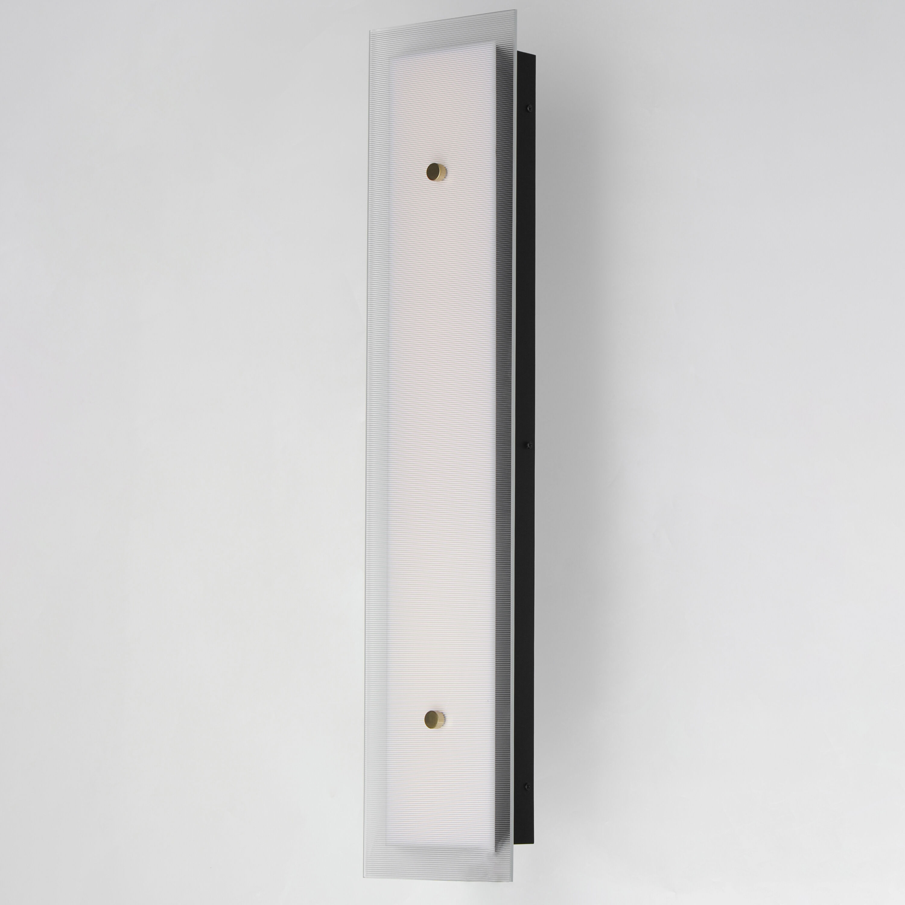 Spectre LED 6.5 inch Black and Natural Aged Brass Bath Vanity Wall Light