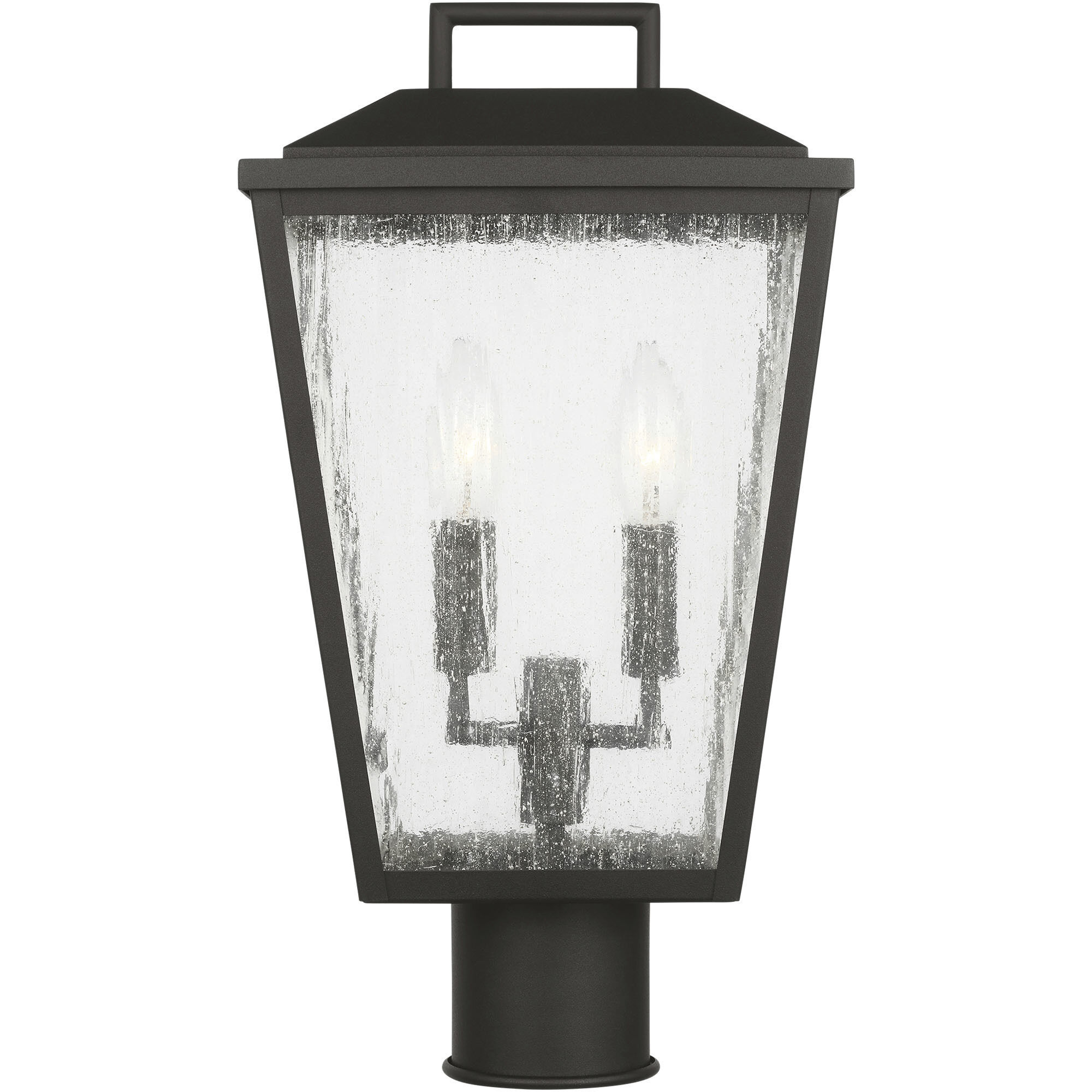 Drew & Jonathan Kennewick 2 Light 16.75 inch Textured Black Outdoor Post Lantern, Medium