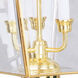 Westover 3 Light 21.5 inch Polished Brass Outdoor Post Top Lantern