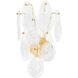 Darcia 2 Light 13.75 inch Aged Brass Wall Sconce Wall Light