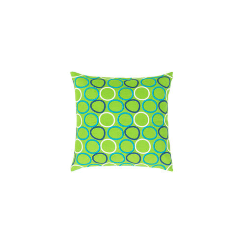 Miranda 20 X 20 inch Bright Blue and Grass Green Throw Pillow