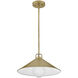 Milo LED 16 inch Lacquered Brass Pendant Ceiling Light