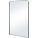 Jackline 36 X 24 inch Polished Nickel Wall Mirror