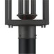 Halston 3 Light 20.5 inch Powder Coated Black Outdoor Post Lantern