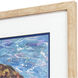 Morning Swim Blue and Multi and Brown and Green Framed Art