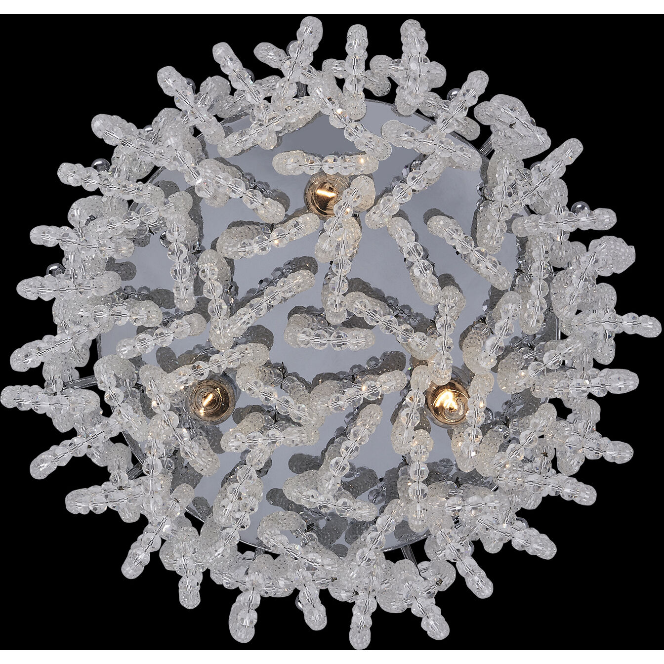 Loop 3 Light 14.5 inch Polished Chrome Flush Mount Ceiling Light