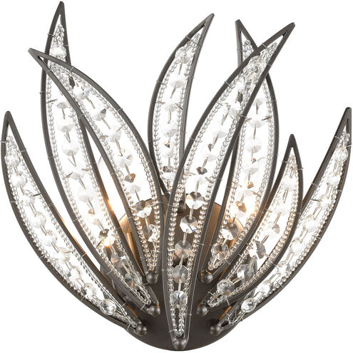 Tulum 2 Light 12 inch Dark Graphite Sconce Wall Light