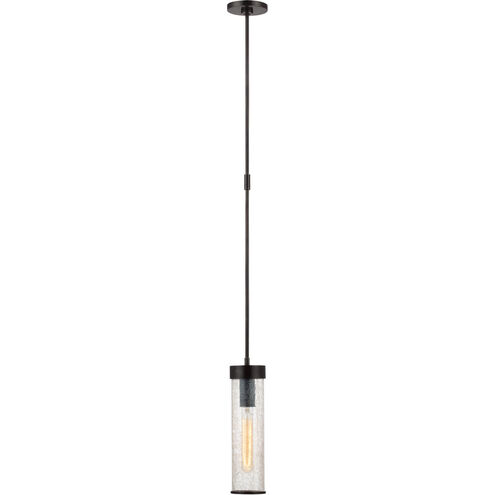 Kelly Wearstler Liaison LED 3.5 inch Bronze Pendant Ceiling Light in Crackle Glass